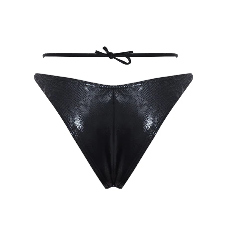 CROSS MY HEART BLACK PYTHON BOTTOM - Image 3